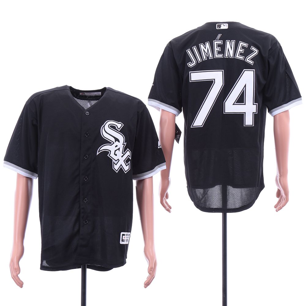 Men Chicago White Sox 74 Jimenez Black Game MLB Jerseys